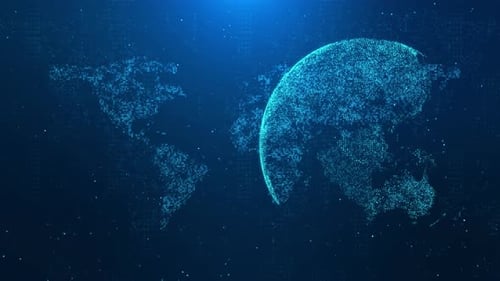 Digital Earth Hologram World Connections Ai Network Connections Security Blockchain