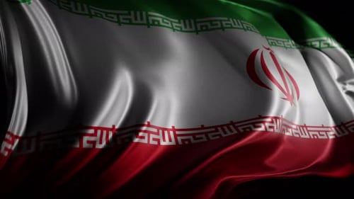 Iranian flag | Flag of Iran | UHD | 60fps