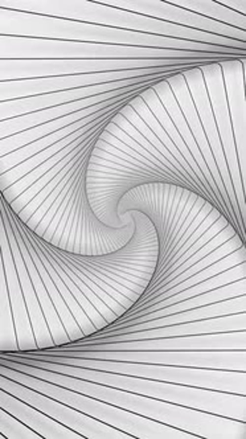 Hypnotic Geometric Line Spiral Abstract Animation