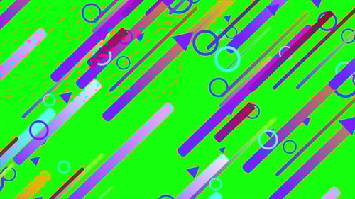 Colorful Geometric Abstract Animated Background