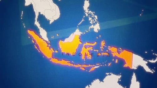 Indonesia Glow Map für Inhalte in sozialen Netzwerken