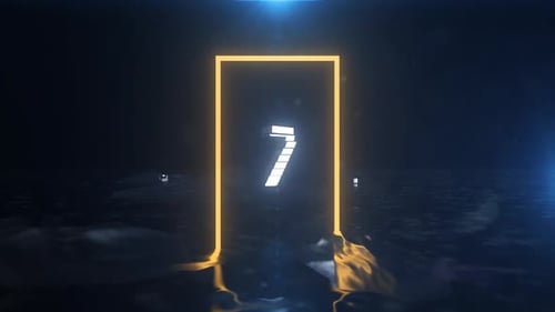 Futuristic Glowing Frame Image Reveal