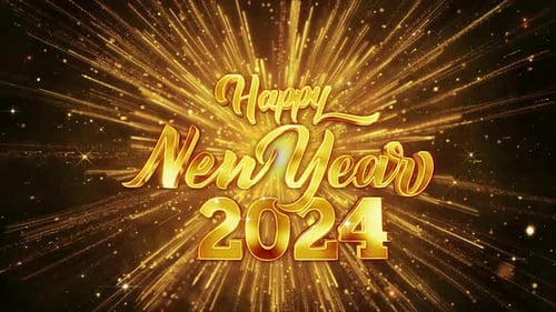 Happy New Year 2024 Christmas and New Year Holidays Background Winter Season