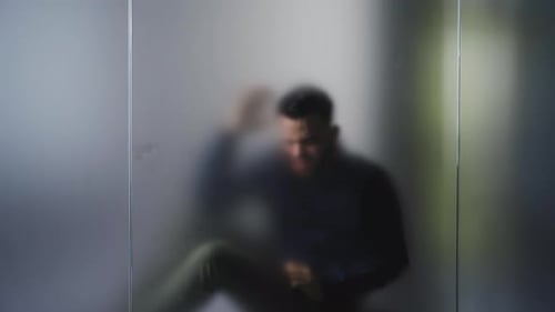 Young man who lost hope.