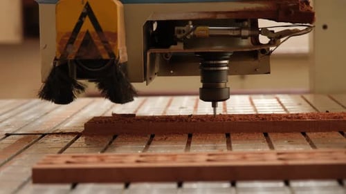 Detail zum CNC-Holzschneiden
