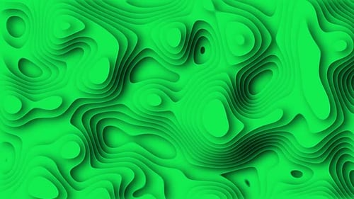 Green Paper Cut Background