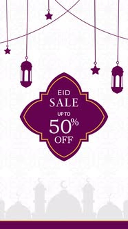 Animated Eid Special Offer Social Media Post Concept Instagram Story