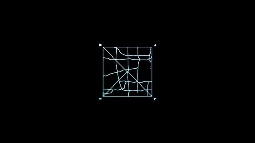 Radar Collection: animación gráfica de cuadrícula de mapas con el efecto de pasar el ratón sobre un marco cuadrado en forma de bucle