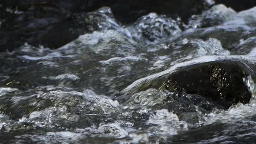 Waterfall On A River In Wild Nature 10