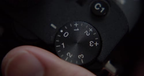 Adjusting Camera Exposure Settings Close Up