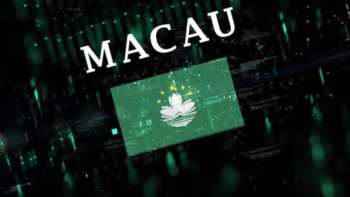 Macau With Digital Flag Intro