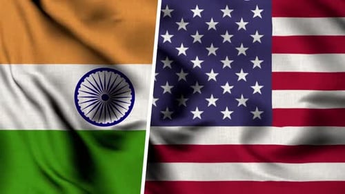 India Flag And Usa Flag
