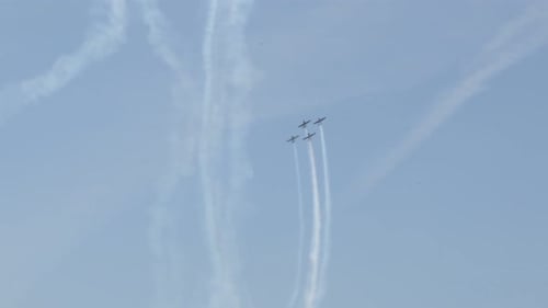 Aircrafts Performing Airshow