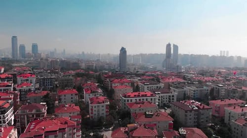 aerial view of Istanbul, Kadıkoy Acibadem
