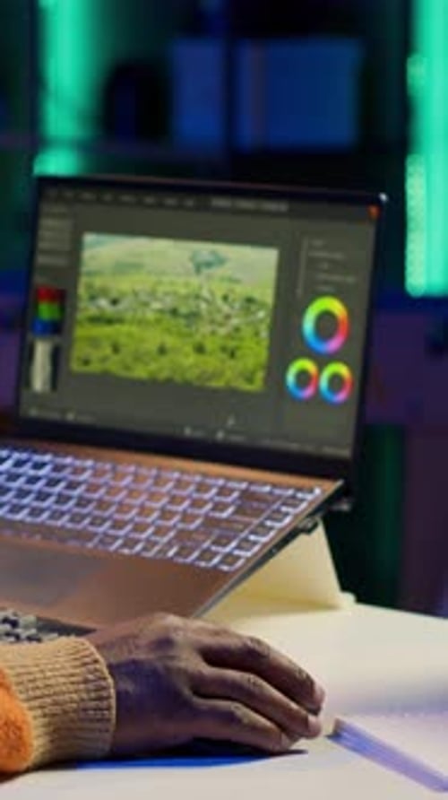 Editor Using Software on a Computer