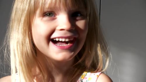 Smiling Blonde Girl Close-Up