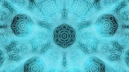 Seamless Loop of Intricate Glowing Mandala Patterns