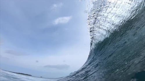 Barriles de olas oceánicas