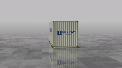 Energy storage cargo containers terminal loop