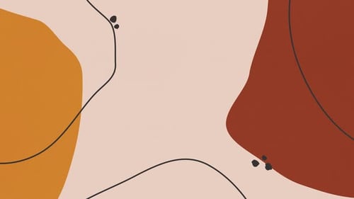 Fond animé de motif abstrait numérique multicolore