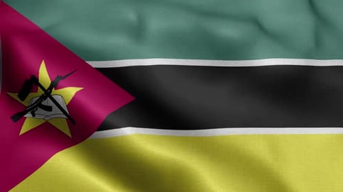 Realistic Waving Country Flag Animation