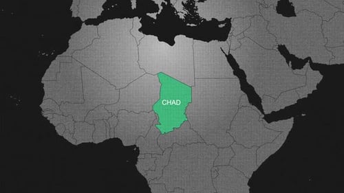 Animated World Map Country Highlight with Pinpoint and Text Reveal