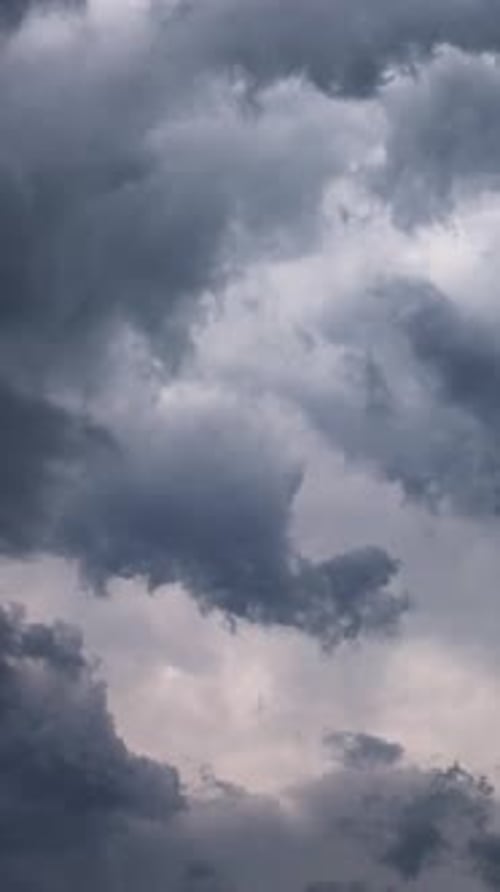 Dark storm clouds moving