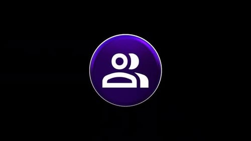 3D Animated Glossy Social Media Followers Icon