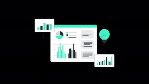 Animated Flat Design Corporate Data Analytics Dashboard