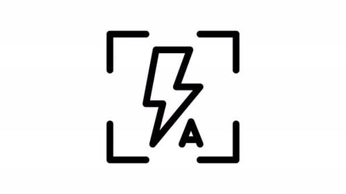 auto flash line icon animation