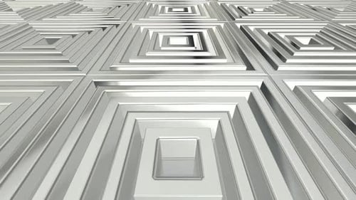 Luxus-Hintergrund mit Bewegung über silbernen Formen, exklusiv, 3D-Render, Reflexion, Figuren