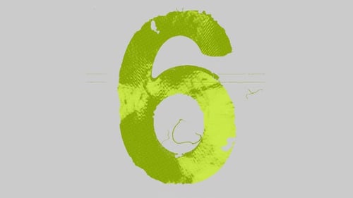 Painted Typography Number 6