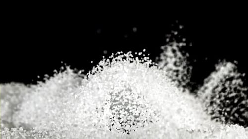 Super Slow Motion Flying Sugar