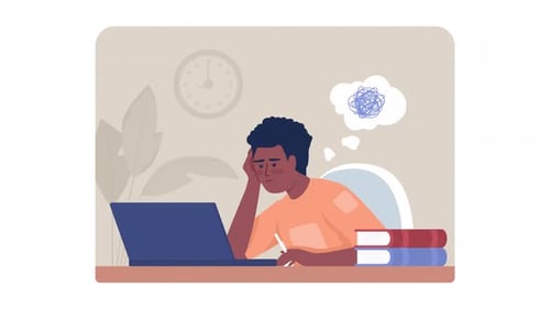 Lucha animada y aislada por estudiar