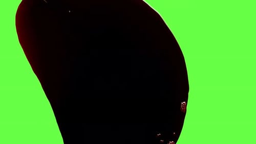 Carnage Collection: Chroma keying effect of a big pool of blood flowing in slow motion on the screen