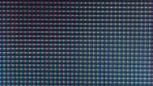 LED multicolores RGB sur la matrice du téléviseur CloseUp