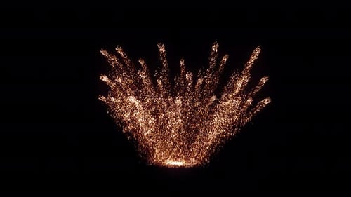 Fire Sparks Eruption Background