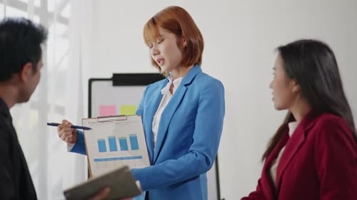 Business Meeting in Modern Workplace