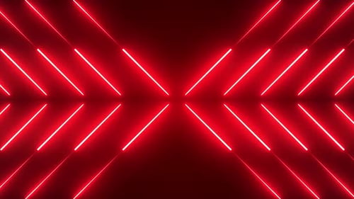 Rote Linie Neon