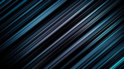Abstract Blue Glowing Diagonal Lines Motion Background