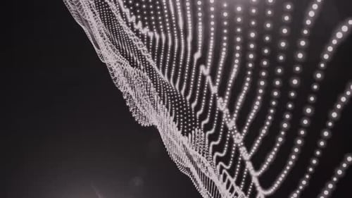 Futuristic Abstract Digital Particle Wave Motion Background