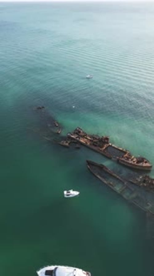 Aerial video of the beaches of Moreton Island