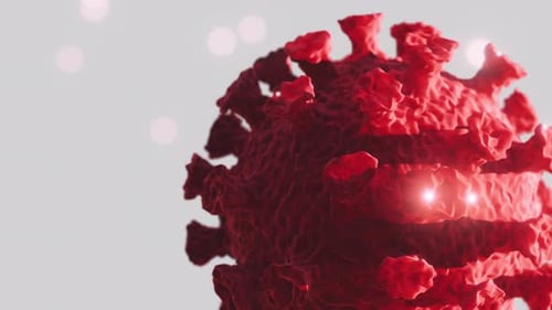 Animated 3D Virus Cell for Medical Visualizations