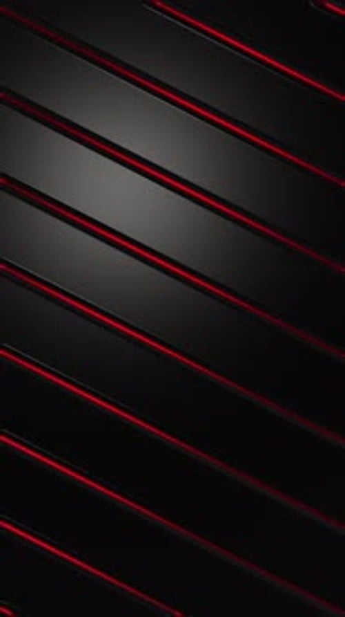 Sleek Modern Abstract Stripes with Red Glowing Lines Loop