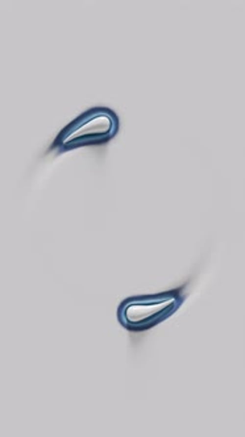 Animation satisfaisante 3D de sphères de peinture