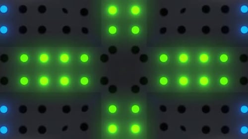 Animated Neon Lights Grid Loop Background