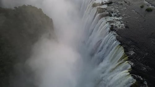 Aerial View of Victoria Falls, Zimbabwe