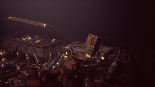 Gros plan sur les trésors et les accessoires vintage de luxe