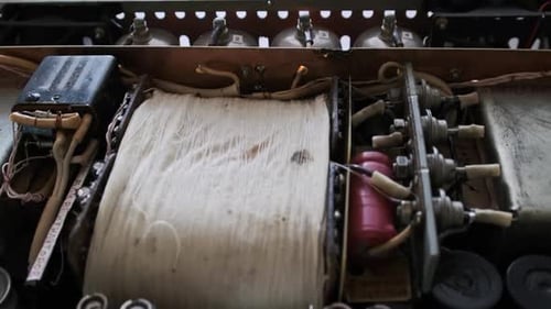 Vacuum Tubes Glowing Inside a Homemade HiEnd Sound Amplifier
