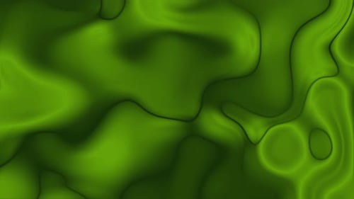 Fondo de movimiento fluido abstracto verde vibrante, animación en bucle sin fisuras